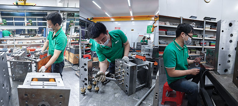 從3次試模問題看注塑模具供應(yīng)商選擇與合同風(fēng)險規(guī)避-三張模具圖拼圖展示